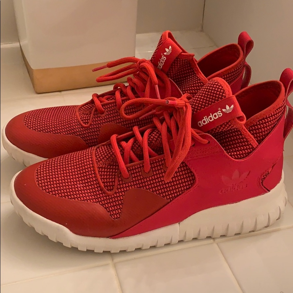 Adidas Tubular Red/White size 9.5